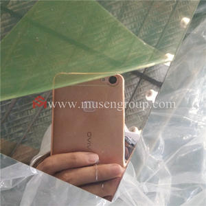 The aluminum mirror sheet is used as a partition for lighting fixtures